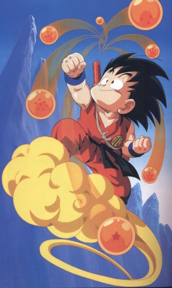 Sangoku sur son Nuage Magique